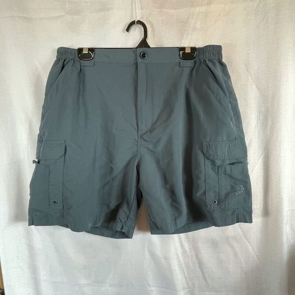 Reel Legends Mens Cargo Shorts Blue 
